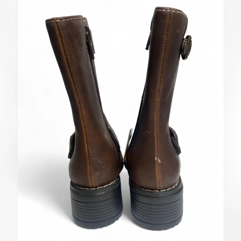 Brown Buckle Boots toddler size 5 - Picture 5 of 6